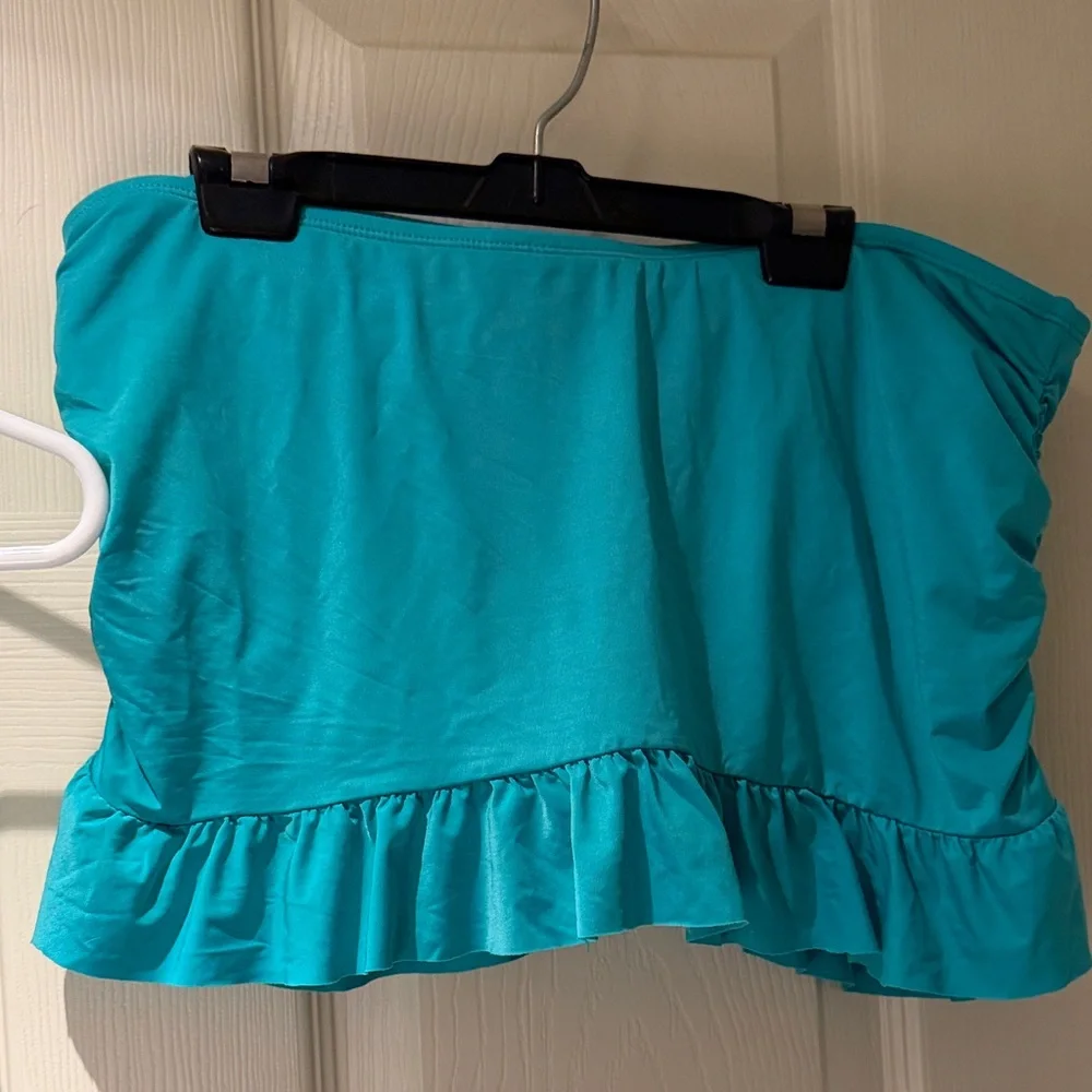 Kenneth Cole Reaction Turquoise Ruffle bikini - Picture 6 of 9